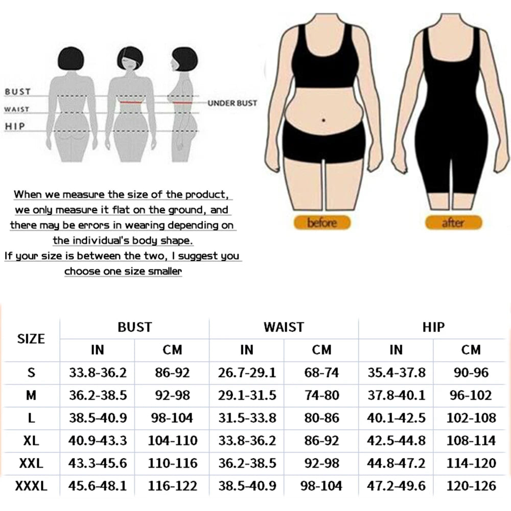 Women's High Double Compression Garment Abdomen Control  Adjustable Bodysuit