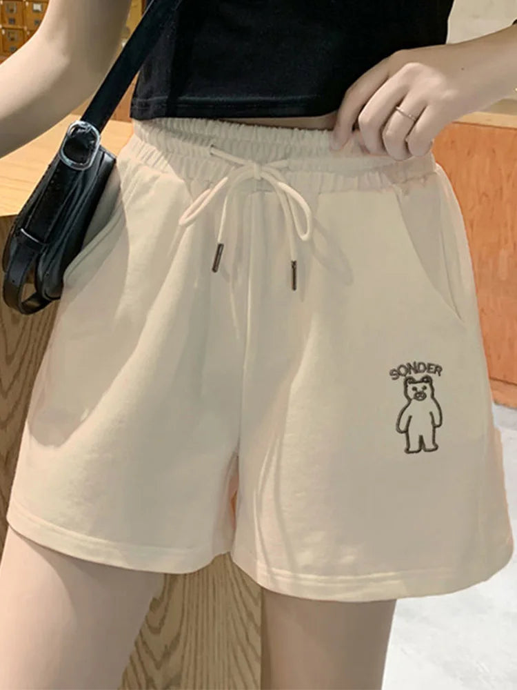 Short Pant For Women Clothes Streetwear Elasticity High Waist Casual Shorts