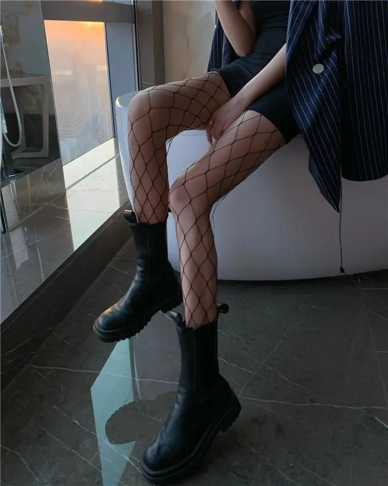 Hot Selling Slim Perfect Legs Sexy Women's Long Fishnet Mesh Nylon Tights