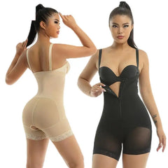 Shapewear for Women Tummy Control Fajas Colombianas Body Shaper Zipper Open Bust Bodysuit